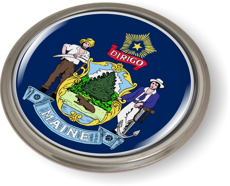 Maine - State Flag Emblem